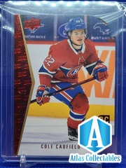Cole Caufield 2021-22 Upper Deck Series 1 RDT-2 94-95 ROOKIE Die-Cut Tribute Red